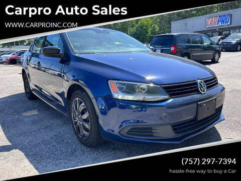 2014 Volkswagen Jetta for sale at Carpro Auto Sales in Chesapeake VA