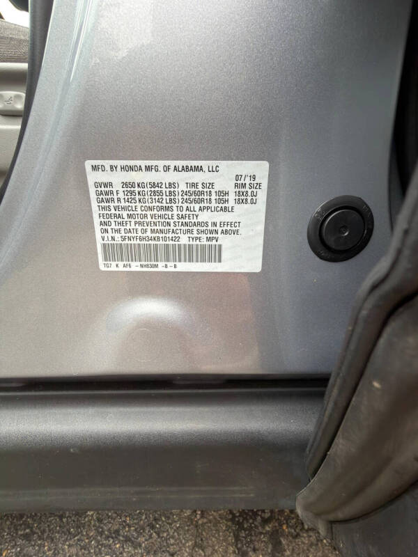 2019 Honda Pilot EX