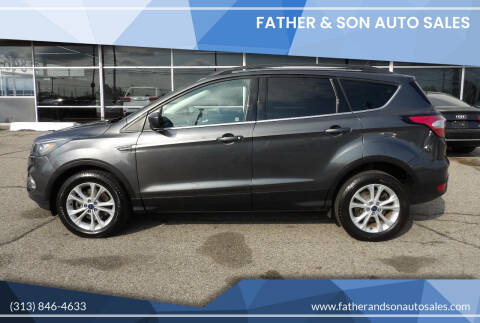 2018 Ford Escape for sale at Father & Son Auto Sales in Dearborn MI