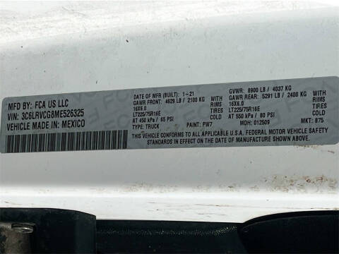 2021 RAM ProMaster 2500 136 WB