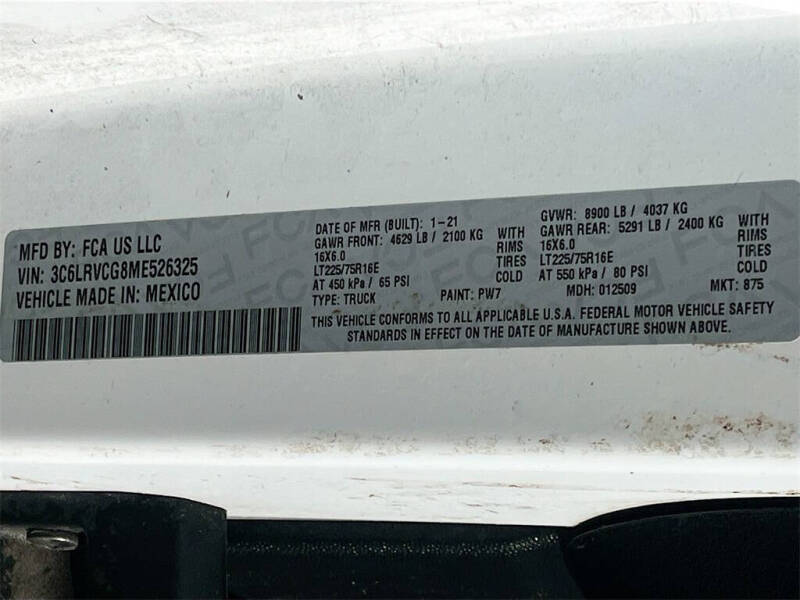 2021 RAM ProMaster 2500 136 WB