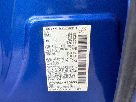 2012 Nissan Frontier S