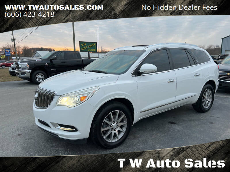 2017 Buick Enclave for sale at T W Auto Sales in Science Hill KY