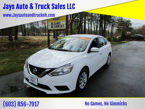 2017 Nissan Sentra for sale at Jays Auto & Truck Sales LLC in Loudon NH