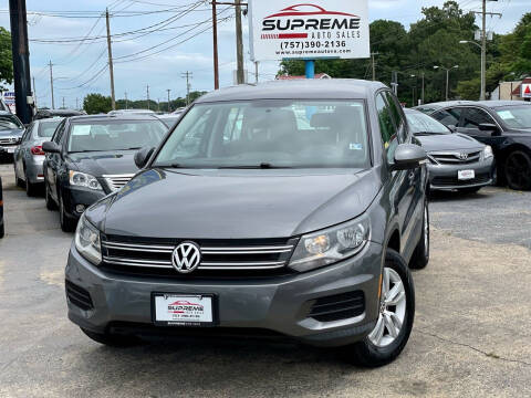 2014 Volkswagen Tiguan for sale at Supreme Auto Sales in Chesapeake VA