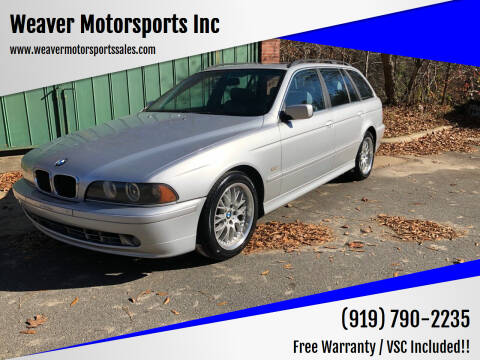 2002 BMW 5 Series for sale at Weaver Motorsports Inc in Cary NC
