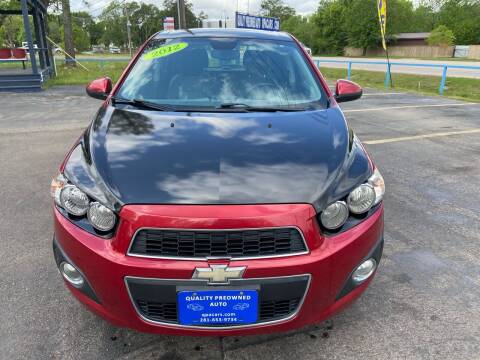 2012 Chevrolet Sonic for sale at QUALITY PREOWNED AUTO in Houston TX