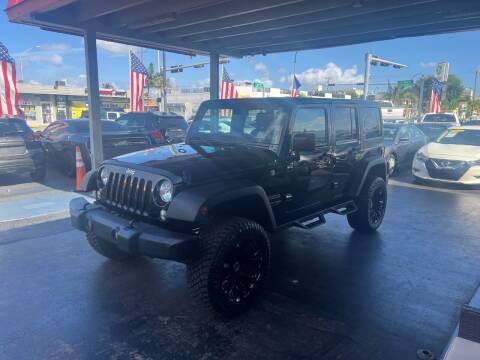 2018 Jeep Wrangler JK Unlimited for sale at American Auto Sales in Hialeah FL