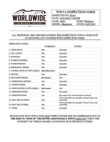 1963 Mercury Monterey