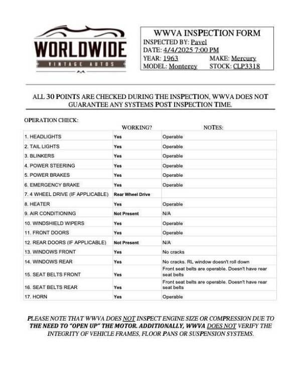 1963 Mercury Monterey