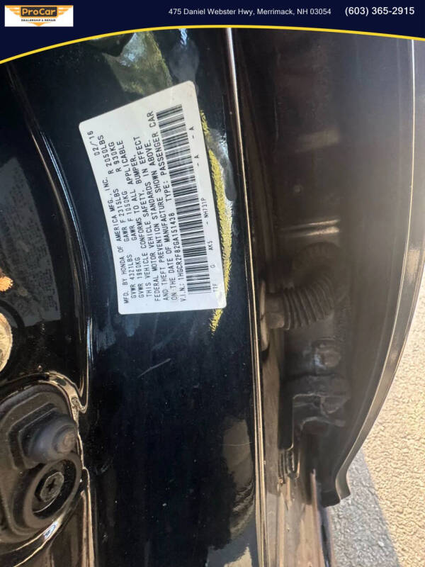 2016 Honda Accord EX-L