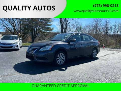 2014 Nissan Sentra for sale at QUALITY AUTOS in Hamburg NJ