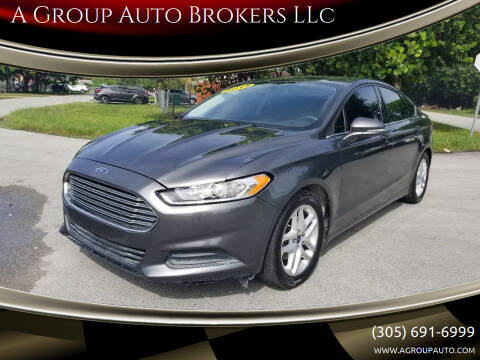 2015 Ford Fusion for sale at A Group Auto Brokers LLc in Opa-Locka FL
