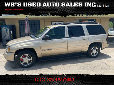 2004 Chevrolet TrailBlazer EXT for sale at WB'S USED AUTO SALES INC in Houston TX