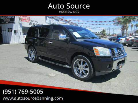 2004 Nissan Armada for sale at Auto Source in Banning CA