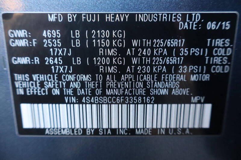 2015 Subaru Outback 2.5i Premium