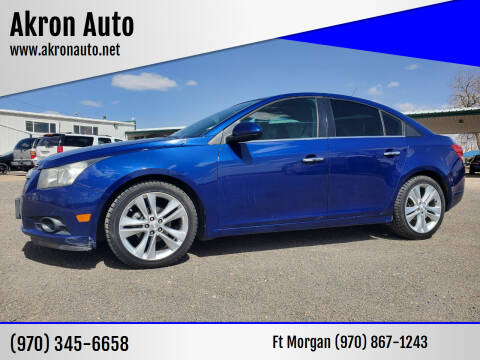 2013 Chevrolet Cruze for sale at Akron Auto - Fort Morgan in Fort Morgan CO