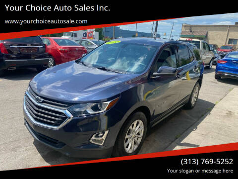 2018 Chevrolet Equinox for sale at Your Choice Auto Sales Inc. in Dearborn MI