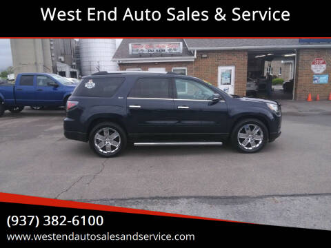 2017 GMC Acadia Limited for sale at West End Auto Sales & Service in Wilmington OH