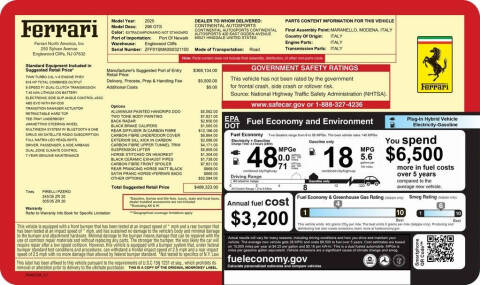 2025 Ferrari 296 GTS