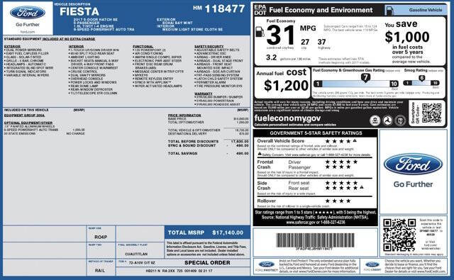 2017 Ford Fiesta SE