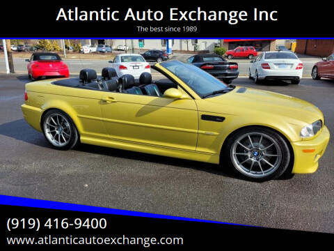 2002 BMW M3 for sale at Atlantic Auto Exchange Inc in Durham NC