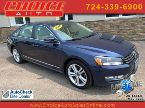 2014 Volkswagen Passat for sale at CHOICE AUTO SALES in Murrysville PA