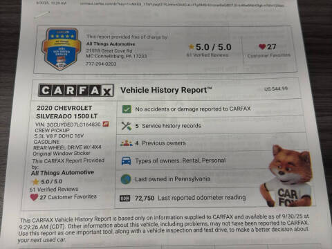 2020 Chevrolet Silverado 1500