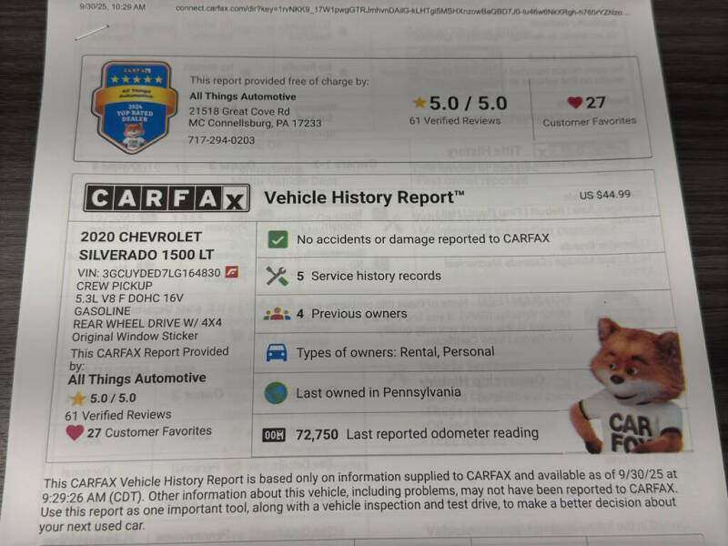 2020 Chevrolet Silverado 1500