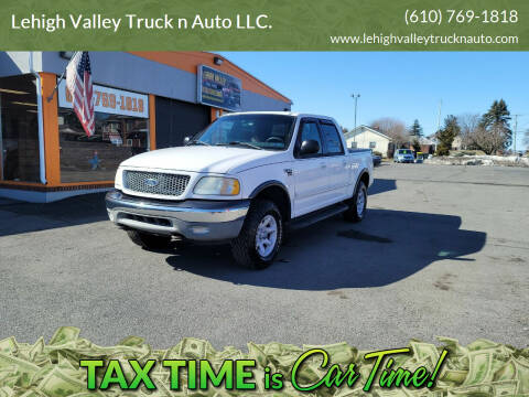 2001 Ford F-150 for sale at Lehigh Valley Truck n Auto LLC. in Schnecksville PA
