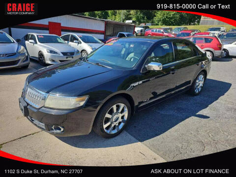 2009 Lincoln MKZ for sale at CRAIGE MOTOR CO in Durham NC