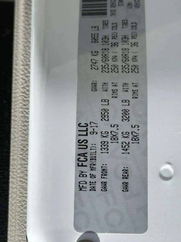 2018 Chrysler Pacifica Touring Plus