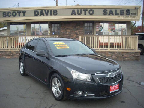 2013 Chevrolet Cruze for sale at Scott Davis Auto Sales in Turlock CA