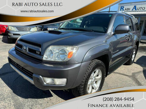 2005 Toyota 4Runner for sale at RABI AUTO SALES LLC in Garden City ID