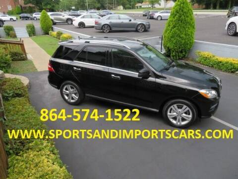 2015 Mercedes-Benz M-Class for sale at Sports & Imports INC in Spartanburg SC