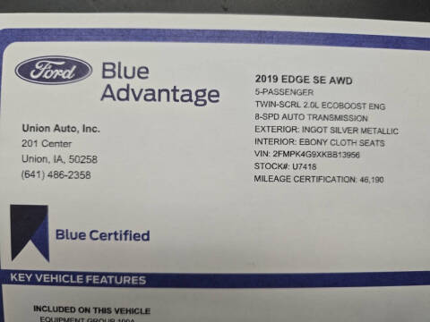 2019 Ford Edge SE