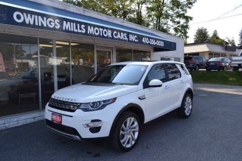 2017 Land Rover Discovery Sport for sale at Owings Mills Motor Cars in Owings Mills MD