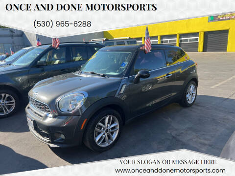 2013 MINI Paceman for sale at Once and Done Motorsports in Chico CA