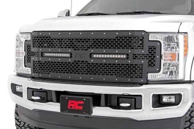  Rough Country Mesh Grille W/LED Light Bar for sale at Pop's Automotive in Homer NY
