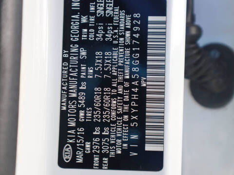 2016 Kia Sorento EX V6