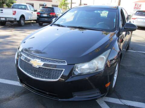 2013 Chevrolet Cruze for sale at F & A Car Sales Inc in Ontario CA