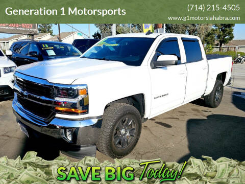 2018 Chevrolet Silverado 1500 for sale at Generation 1 Motorsports in Whittier CA