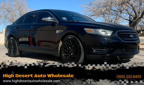 2013 Ford Taurus for sale at High Desert Auto Wholesale in Albuquerque NM