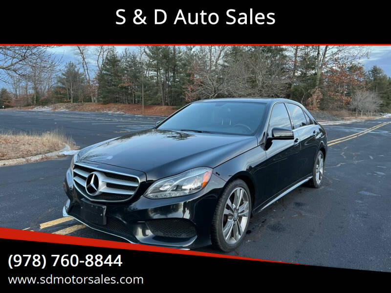 2016 Mercedes-Benz E-Class for sale at S & D Auto Sales in Maynard MA