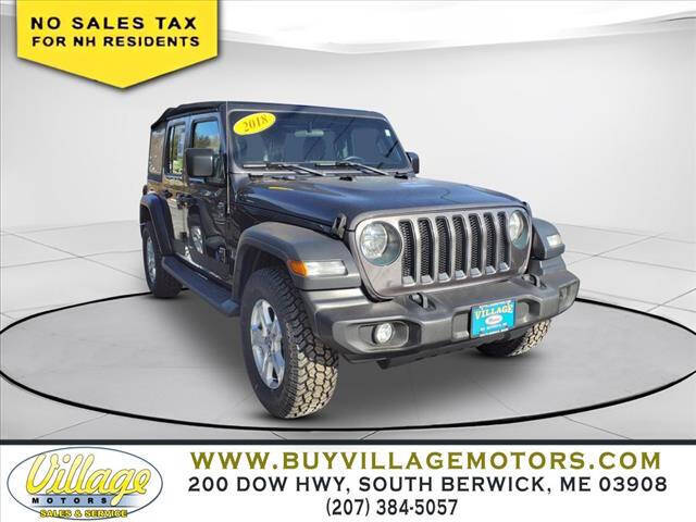 2018 Jeep Wrangler Unlimited for sale at Village Motors in South Berwick ME