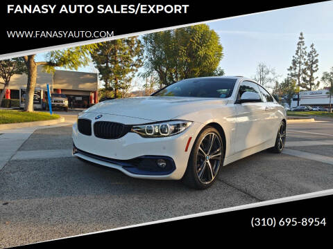 2019 BMW 4 Series for sale at FANASY AUTO SALES/EXPORT in Yorba Linda CA