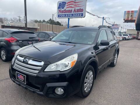 2013 Subaru Outback for sale at Nations Auto Inc. II in Denver CO