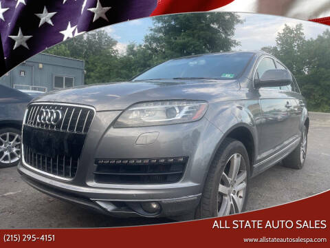 2012 Audi Q7 for sale at All State Auto Sales in Morrisville PA