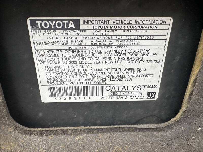 2003 Toyota 4Runner SR5