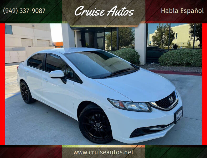 2015 Honda Civic for sale at Cruise Autos in Corona CA
